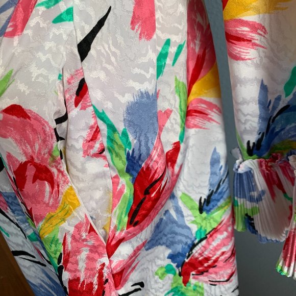 Vintage Mary Mcfadden Dressing Gown Robe - Picture 10 of 14